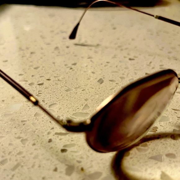 Mens Bob Mackie Ophthalmic Metal Eyeglass Frame Oval Hex Copper Brown 47-20-135 - Picture 3 of 8